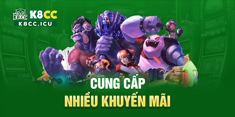 Sảnh E sports K8cc với nhiều khuyến mãi